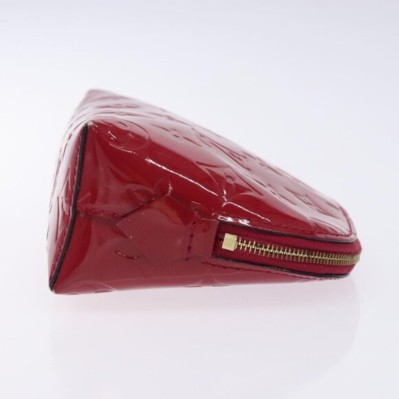 LOUIS VUITTON Monogram Vernis Pochette Cosmetic Rose Indian M90009 Auth 134589 - Picture 5 of 16